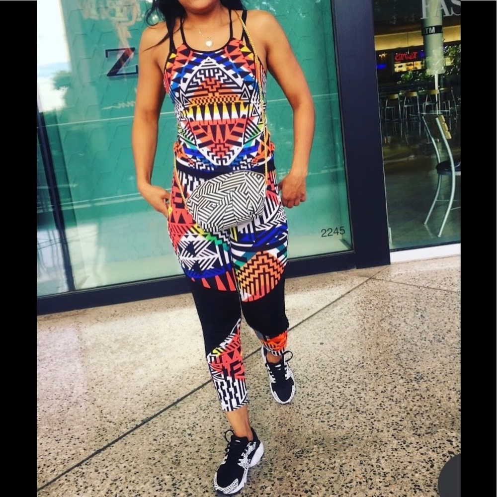 2 piece work out Capri set